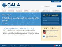 Tablet Screenshot of galalaw.com